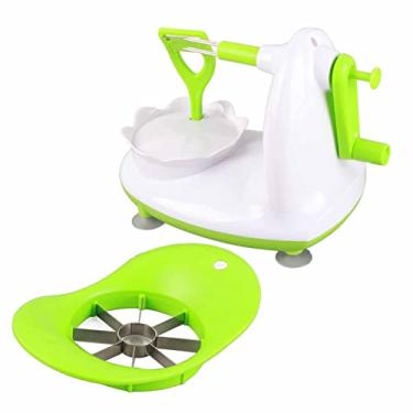 Imagem de aqxreight Descascador de Manivela Manual, Descascador de Frutas Com Cortador, Kit de Máquina de Frutas Descascadas, Ferramenta de Cozinha, Atualização de, Leva Muito a, de Pêra, de, de Manivela,