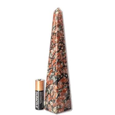 Imagem de Obelisco Unakita Brasileira Lapidação Manual 16cm 213g - Pedra Natural