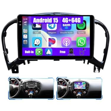 Imagem de Inefala [4G + 64G] Rádio automotivo para Nissan Juke 2011-2016 com carplay sem fio/Android Auto, tela sensível ao toque HD de 23 cm, estéreo veicular com GPS, Bluetooth, WiFi, FM/RDS EQ SWC 15UI