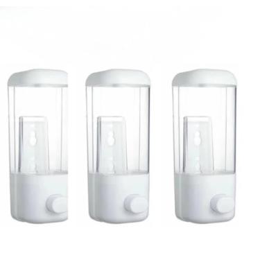 Imagem de De Parede Dispensador, de Sabonete LíQuido, 20×8cm, 500ml(KIT 02)