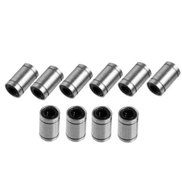 Imagem de 1/2/4/10/12PCS LM8UU rolamento de esferas bucha linear 8 mm hastes forro trilho linear peças de impressora 3D LM8 (4PCS)