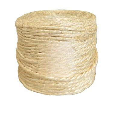 Imagem de Corda de Sisal, Corda de Sisal 268mts Rolo 6mm Fio Artesanato E Arranhador, Adequado para Artesanato Lembrancinha