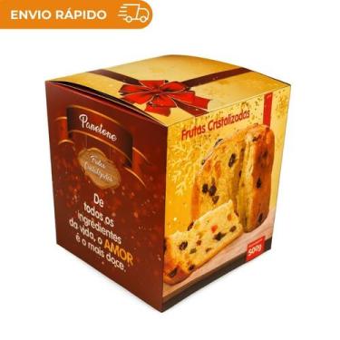 Imagem de Caixa p/ panetone frutas cristalizadas - pc c/25 - 52 GRAFICA