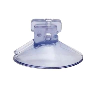 Imagem de 20 Ventosas 4 cm C/Corte Lateral Silicone Vidro Acrílico Pvc