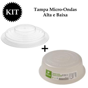 Imagem de Kit Tampa Microondas Grade + Tampa Microondas Pequena