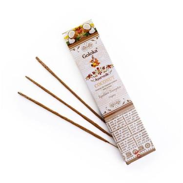 Imagem de Incenso Indiano Goloka Massala Coconut  Coco 15g