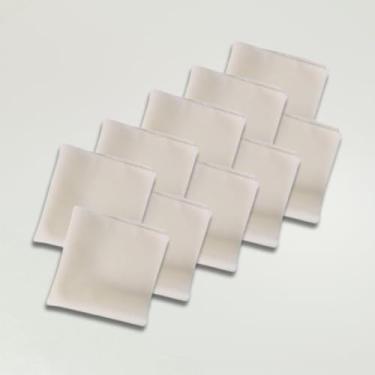 Imagem de Kit de Guardanapos Basic, 10 Peças, Tecido Oxford, 35x35cm, Mesa Posta, Decoração Elegante (Palha)