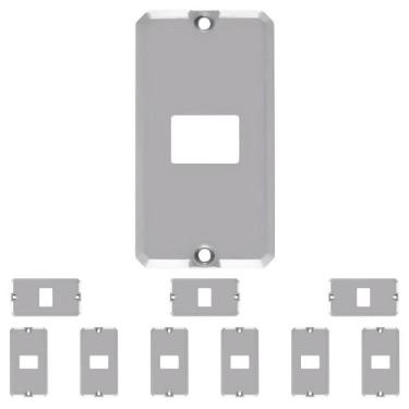 Imagem de 10 Tampa Condulete Alumínio Tomada Rj Medida 3/4 Sieg