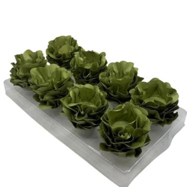 Imagem de Kit com 120 Forminhas para Doces Finos em Formato de Flor – Linha Style Elegante – Ideal para Casamentos, Aniversários e Festas Sofisticadas(Oliva)