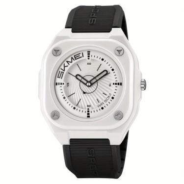 Imagem de Relógio Masculino Fashion SKMEI, Impermeável 50m, Pulseira de Silicone