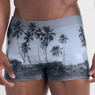 Imagem de Sunga boxer estampada com paisagem - MASH