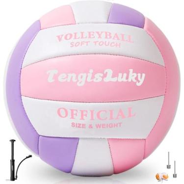 Imagem de Couro PU Soft Touch tamanho oficial de voleibol TengiSluky, tamanho 5