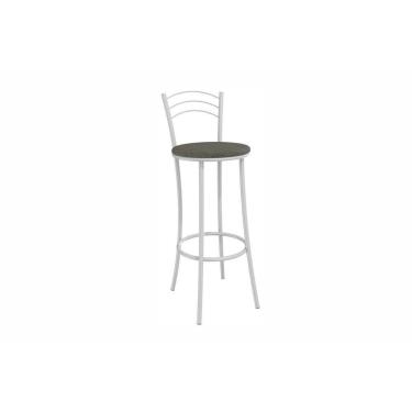 Imagem de Banqueta Sala De Jantar Petra 1b700br Aço 1 Un Branco-corano Preto - Kappesberg