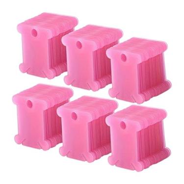 Imagem de UGPLM 150 bobinas de linha de bordar para ponto cruz, presente ideal para entusiastas da costura, ferramenta prática de acabamento, cartões de linha de