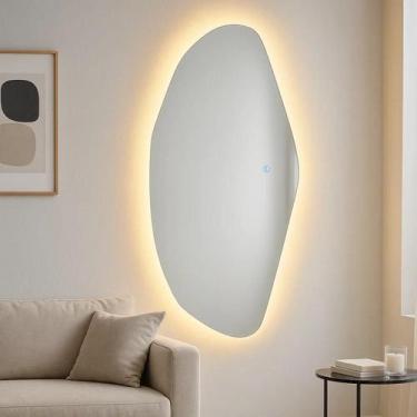 Imagem de Espelho Grande Corpo Inteiro Decorativo Com Led Orgânico 90cm - Lopazz
