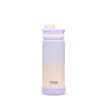 Imagem de TYESO - Copo Térmico 600ml Inox Garrafa com Cores Gradientes - Garrafa Térmica Adequada para Bebidas como Agua, Chá Gelado, Café e Granizados(Roxo Rosa)