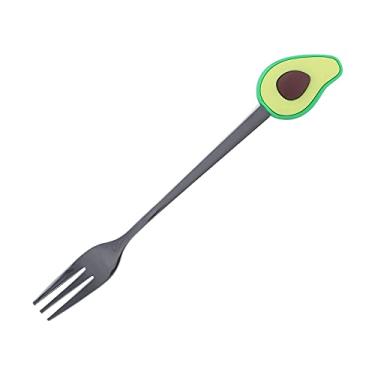 Imagem de Colher de café, garfo de frutas, utensílios de café, sorvete, jantar, açúcar, sobremesa, colheres para mexer (garfo de abacate)