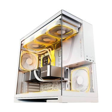 Imagem de Gabinete Gamer Geometric Future Model 5 Com 5 Fans Branco