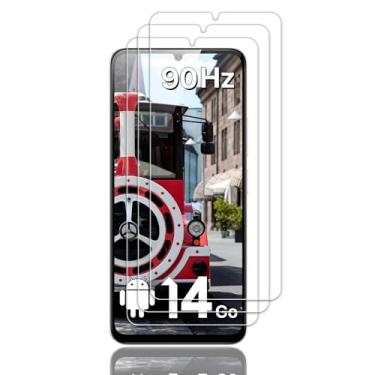 Imagem de Tzstz Película protetora de tela de vidro temperado com 3 peças para UMIDIGI G9 5G / G9A / G9C / G9T / G9X 6,7 polegadas dureza 9H película protetora de tela HD antirriscos