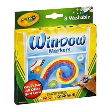 Imagem de Crayola Marcadores de janela laváveis, 8 unidades (pacote com 12)