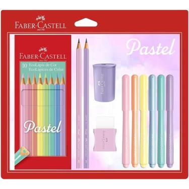 Imagem de Kit Escolar Faber-Castell, Lápis de Cor + Canetinhas