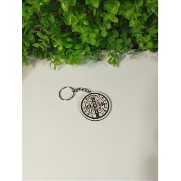 Imagem de Chaveiros Personalizados em MDF Branco São Bento - 5cm - no-brand, 500