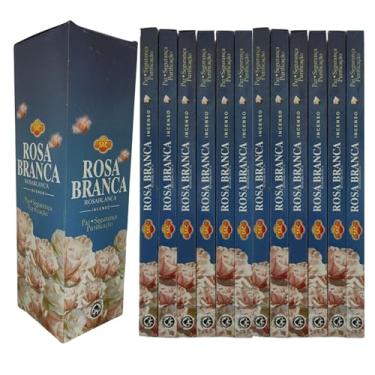 Imagem de Incenso Indiano Sac Rosa Branca - Profunda Paz Interior 12 Caixas