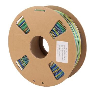 Imagem de SUNGOOYUE Filamento de Impressora 3D PLA 3 Cores de 1,75 Mm Fabricado, Impressão Precisa Com Detalhes Finos, Compatibilidade Versátil de Temperatura para Fabricantes Criativos, GoldBlueGreen
