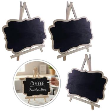 Imagem de Lousa Quadro Negro Decorativa com Cavalete de Madeira Mesa 35x30cm Festas Evento Restaurante Recados (3)