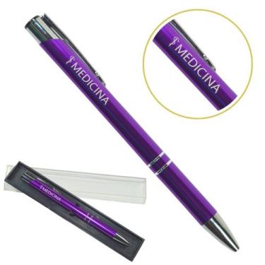 Imagem de Caneta Personalizada Cursos Metal Profissional Coloridas Medicina - Lo
