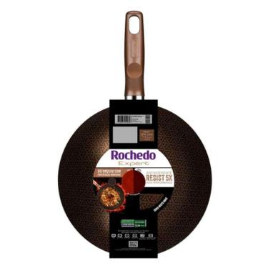 Imagem de Frigideira Wok Expert Antiaderente Resist 5X 24cm Rochedo