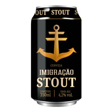 Imagem de Cerveja Imigração Dry Stout Lata 350ml