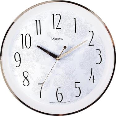 Imagem de Relógio De Parede Herweg Tic-tac 35cm Dourado 6810 único