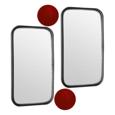 Imagem de DUSCOKE 2 peças de espelho retangular de ponto cego para carro, 8,9 cm x 5 cm, rotação de 360°, espelhos angulares largos convexos ajustáveis, espelho lateral de carro, espelhos retrovisores de