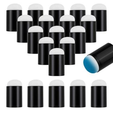 Imagem de 15 peças de esponjas de dedo, pintura a dedo, desenho de esponja, berço de dedo para pintura facial, pincel de desenho para fazer cartões, pintura, carimbo, tinta artística