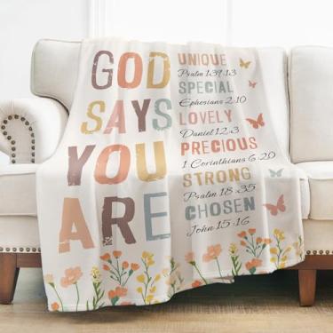 Imagem de Levens Presentes de cobertor cristão para mulheres, escrituras espirituais inspiradoras, presentes religiosos para homens e mulheres, versículo bíblico católico oração, presentes de aniversário de