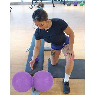 Imagem de Bola de massagem de lacrosse de amendoim roxo