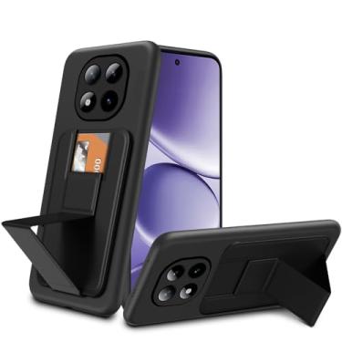 Imagem de Capa de celular compatível com Xiaomi Redmi Note 15 Pro Plus 5G, porta-cartões/compartimentos funcionais com suporte dobrável e suporte, capa protetora para Xiaomi Redmi Note 15 Pro+ Plus 5G 2025
