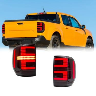 Imagem de INTERSGROUPAL Conjunto de luz traseira de LED, compatível com Ford Maverick 2022 2023 2024 2025, lâmpada traseira, lado do passageiro, fumê