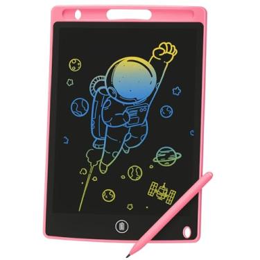 Imagem de Lousa Digital Mágica Infantil LCD 12″ – Tablet de Escrita e Desenho Colorido, Educativo e Criativo para Crianças (Rosa)