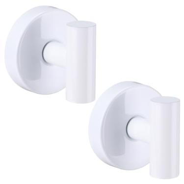 Imagem de warlve Ganchos de ventosa reutilizáveis resistentes para chuveiro - sem broca para banheiro/vidro/espelho/azulejos e superfícies de metal e superfícies lisas não porosas para toalhas, roupões, buchas