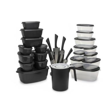 Imagem de Kit 20 Potes Herméticos + Jarra 1,8L – Freezer e Micro-ondas – Organização de Cozinha – Livre de BPA