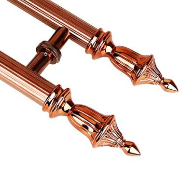 Imagem de Puxador de porta em forma de H, puxador de porta deslizante, estilo europeu, comercial, interior, exterior, porta de celeiro para Ktv Bar Coffee Shop Hotel Hall, fácil de instalar