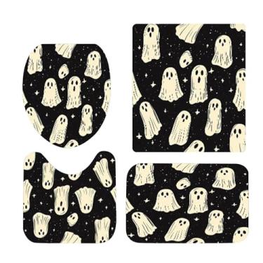 Imagem de Cortinas de chuveiro assustadoras | Cortinas fantasmas de banho assustadoras, realce de casa de terror para hotel, restaurante, trailer, apartamento, locadora