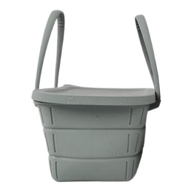 Imagem de Balde de gelo portátil | Balde refrigerador de gelo, caixa portátil dobrável reutilizável à prova de vazamento de 3700 ml para praia, casamentos, passeios de barco, piqueniques ao ar livre