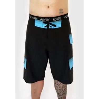 Imagem de Bermuda Bolsos Azul Degradê Água Surf Alkary-Masculino