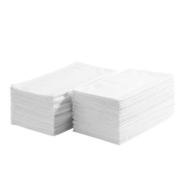 Imagem de VEVOR Pacote com 50 panos de limpeza de microfibra branco, toalhas de microfibra premium de 30,5 x 30,5 cm, sem fiapos e sem arranhões, panos de limpeza absorventes para carro, casa, cozinha, janela