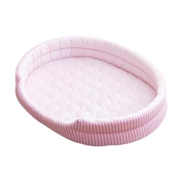 Imagem de FJMQHU Cama para Gatos com Almofada de Gelo Refrescante, Tapete para Animais de Estimação, para Gatinhos, Design Dobrável, Adequada para Viagens em Cas, M