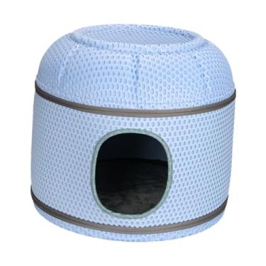 Imagem de Generic Cama de gato para gatos internos, casa de gato, mobília dobrável para gatos, condomínio de eva, de gato para animais de estimação, descanso para, Azul