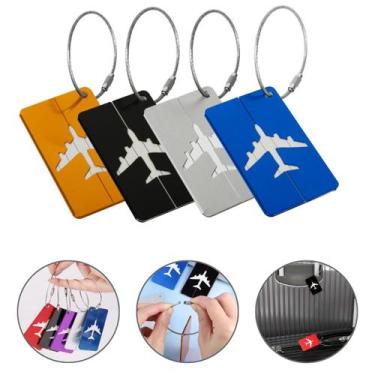 Imagem de Kit 4 Tag Para Mala Viagem Identificador Etiqueta A Prova De Água - Ta